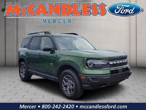 2023 Ford Bronco Sport Badlands Eruption Green Metallic, Mercer, PA