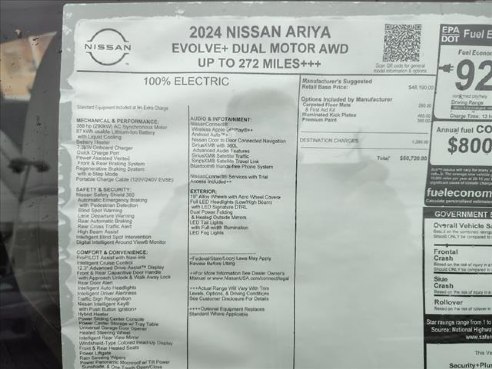 2024 Nissan Ariya Evolve e4ORCE Everest Wh, Johnstown, PA