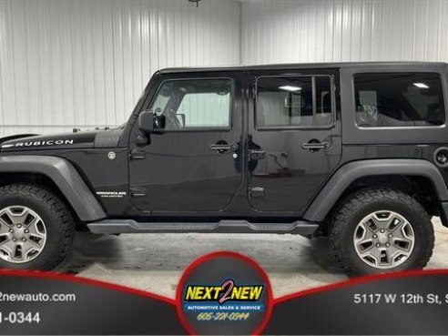 2015 Jeep Wrangler Unlimited Rubicon Sport Utility 4D Black, Sioux Falls, SD