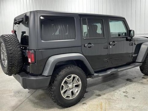 2015 Jeep Wrangler Unlimited Rubicon Sport Utility 4D Black, Sioux Falls, SD