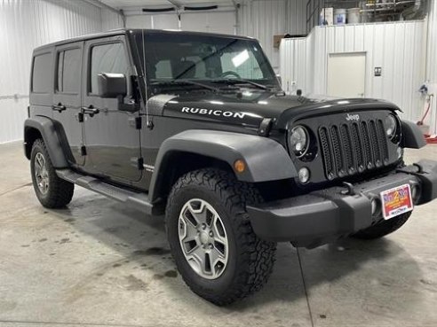 2015 Jeep Wrangler Unlimited Rubicon Sport Utility 4D Black, Sioux Falls, SD