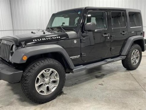 2015 Jeep Wrangler Unlimited Rubicon Sport Utility 4D Black, Sioux Falls, SD