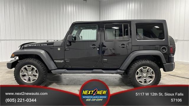 2015 Jeep Wrangler Unlimited Rubicon Sport Utility 4D Black, Sioux Falls, SD