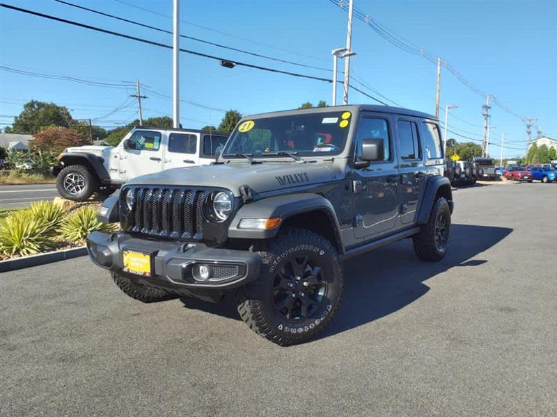 2021 Jeep Wrangler Unlimited Willys Sting-Gray Clearcoat, Lynnfield, MA