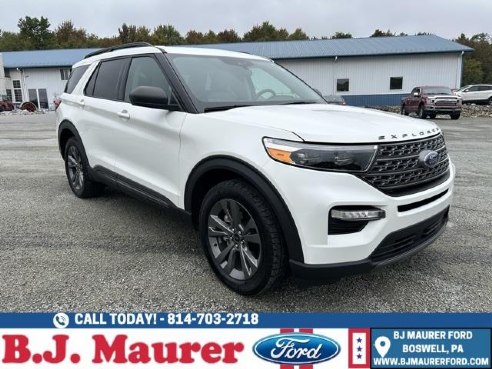 2021 Ford Explorer XLT White, Boswell, PA